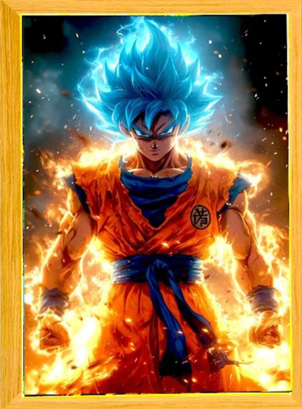 LED Light Painting Lamp - Super Saiyan Blue Goku